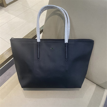 Designer Brand Women&#39;s Bags PVC Waterproof Coated Tote Bag Shopping School Casual Travel Laptop Zipper Commuter Handbag